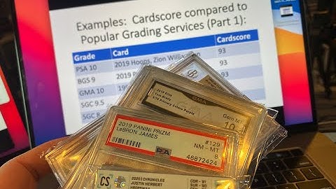 Part 2: Cardscore compared to PSA, Becket/BGS, SGC, and GMA