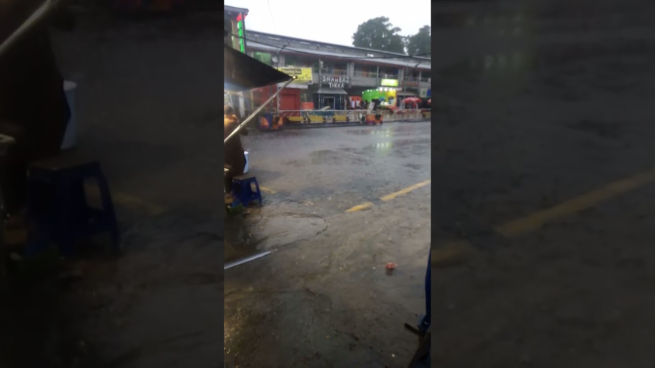 heavy rain in murree beautiful weather 