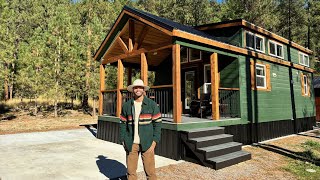 LIVING TINY with MR. TINY  Montana Mountain House featuring a tiny home in the forest