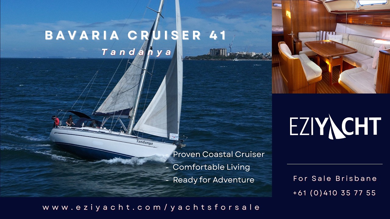⁣BAVARIA Coastal Cruiser 41 'Tandanya'- Proven. Reliable. Comfortable. For sale with EziYacht.
