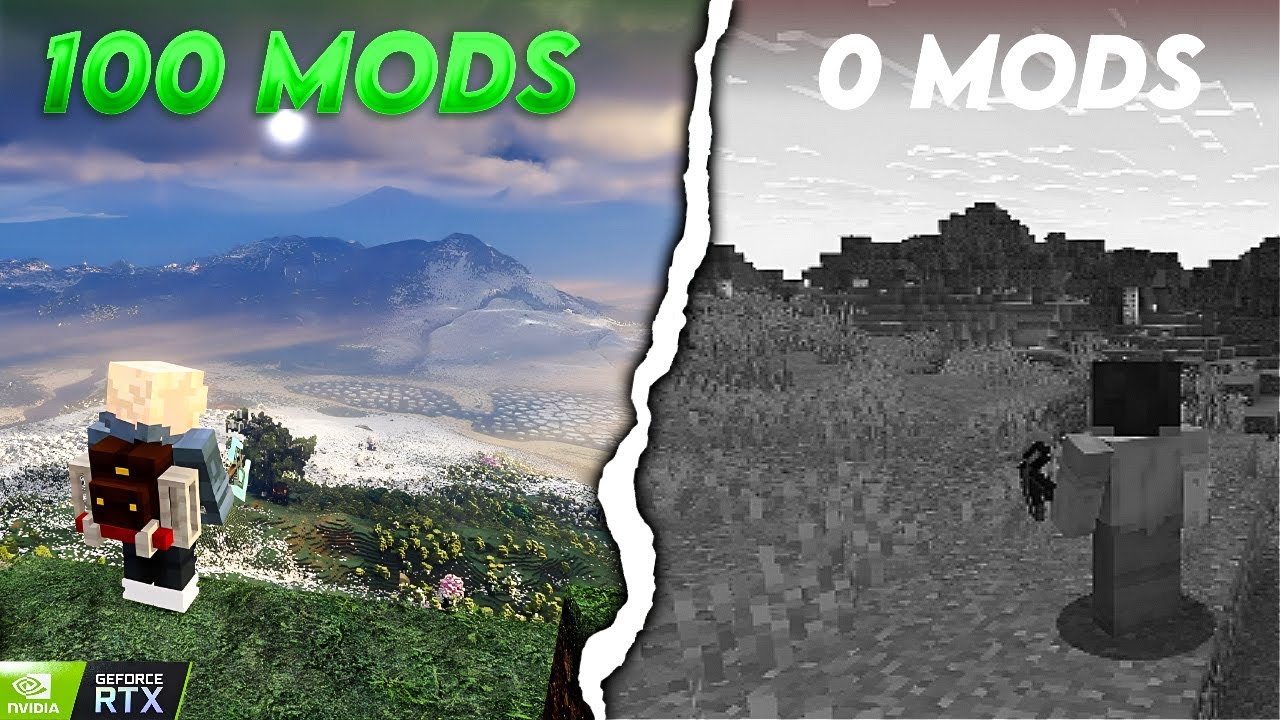 I Turned Minecraft into ULTRA Realistic Graphics with 100 Mods - YouTube
