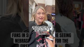 Bringing Nebraska volleyball to South Dakota means a lot to the state of South Dakota. ❤️ #shorts