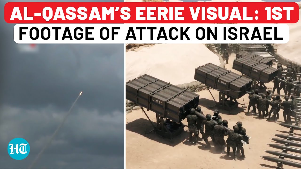 Watch: Al-Qassam Video Shows Missiles Moment Before Tel Aviv Strike | Israelis Run for Their Lives