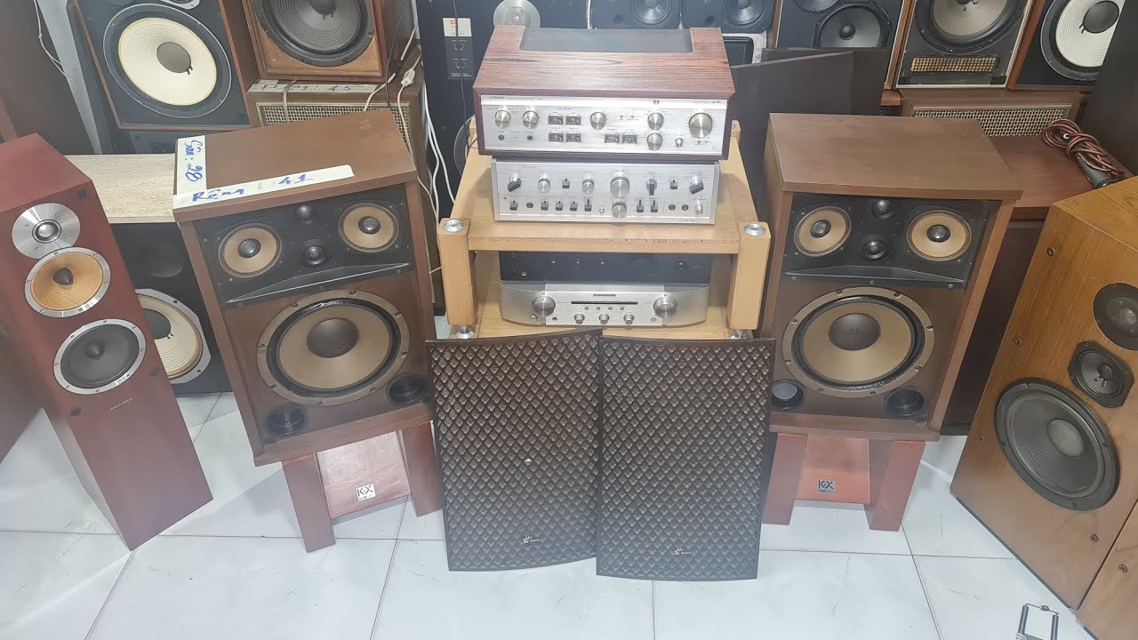 Hoài cổ,nghe hay,bày đẹp.Loa SANSUI SP 2005.cùng Ampli LUXMAN L48x.LH: Quý Nguyễn 0902313707