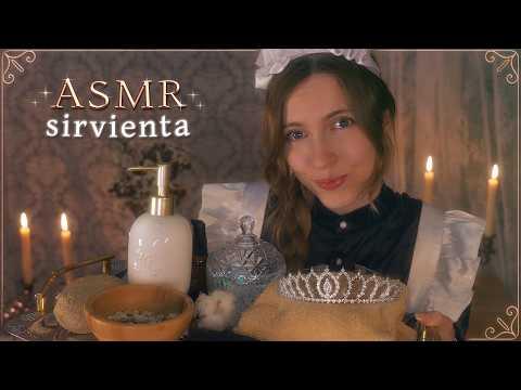 ASMR ROYAL MAID 👑 Facial Care & Hair Brushing for Sleep, Your Highness【19th Century RP】