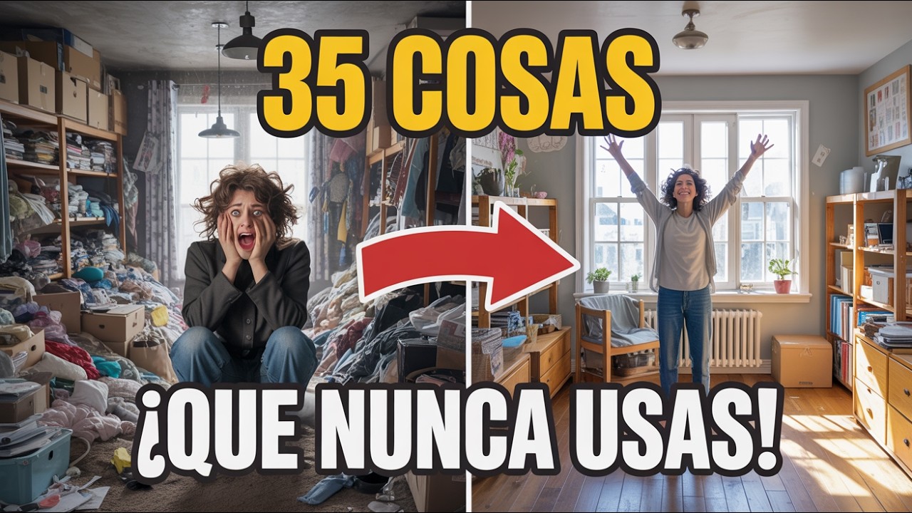 35 cosas que nunca usas: libérate y gana espacio en casa.