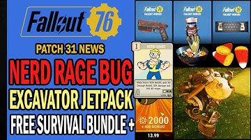 MEGA EVENT! Nerd Rage Bug, Excavator Jetpack, Candy Bowl Tricks, Free Bundle + | Fallout 76 News