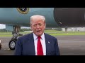 President Trump Arrives Prestwick, UK and Departs En Route Turnberry, Scotland