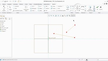 Midpoint Constraint in Creo Sketching