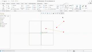 Midpoint Constraint in Creo Sketching