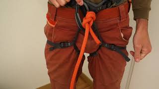 rethreaded bowline (sport climbing tie-in knot)