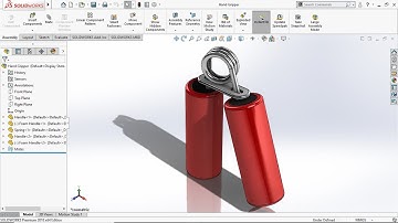 Design Hand Gripper use Solidworks