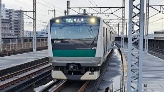 JR東日本埼京線E233系ハエ106編成各駅停車新木場駅行き武蔵浦和駅到着(2023/6/14)