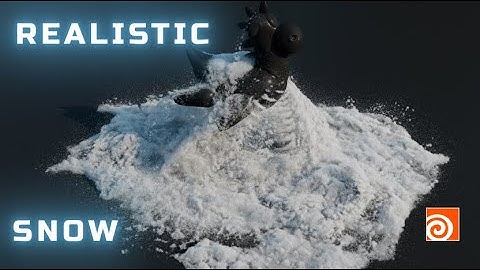 Easiest Way to make Realistic Snow in HOUDINI !!! #houdini #vellum #snow