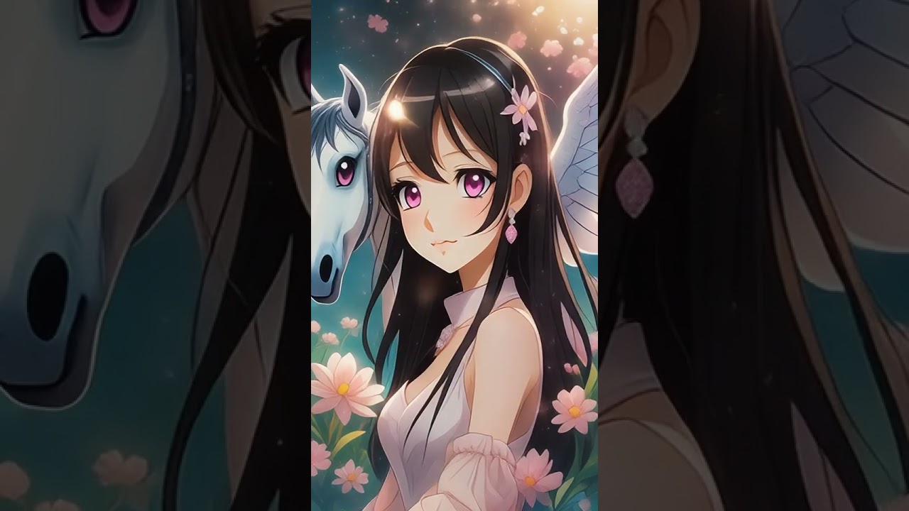 Princess with magic pegasus 💕✨👑 