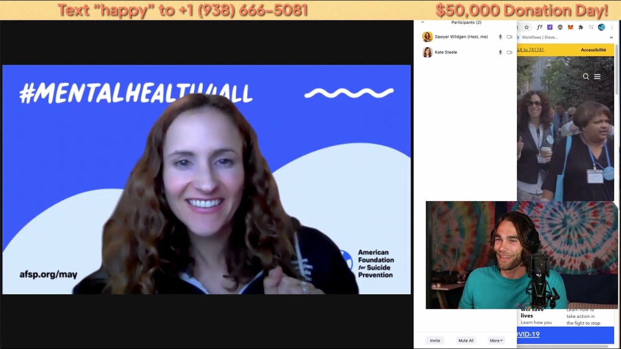 HappyCoin: $50K DONATION to the American Foundation for Suicide Prevention [Fixed Audio Delay]