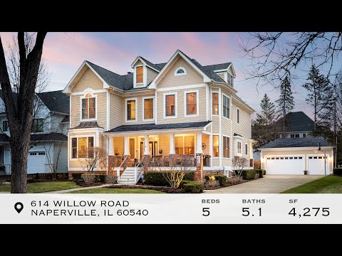 614 Willow Rd, Naperville, IL home video tour