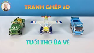 Trò chơi tranh ghép mô hình 3D | Máy bay | Xe ben | Xe Jeep | Xe đồ chơi | TutTit Channel screenshot 4