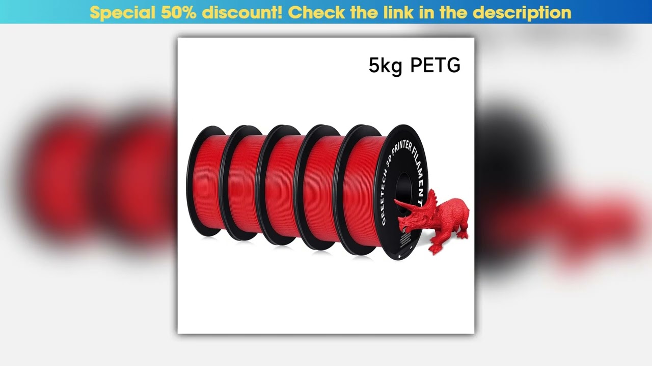 Geeetech 5kg PETG 175mm Filament 3d print wire Vacuum Packaging Local Warehouses Colorful Plastic