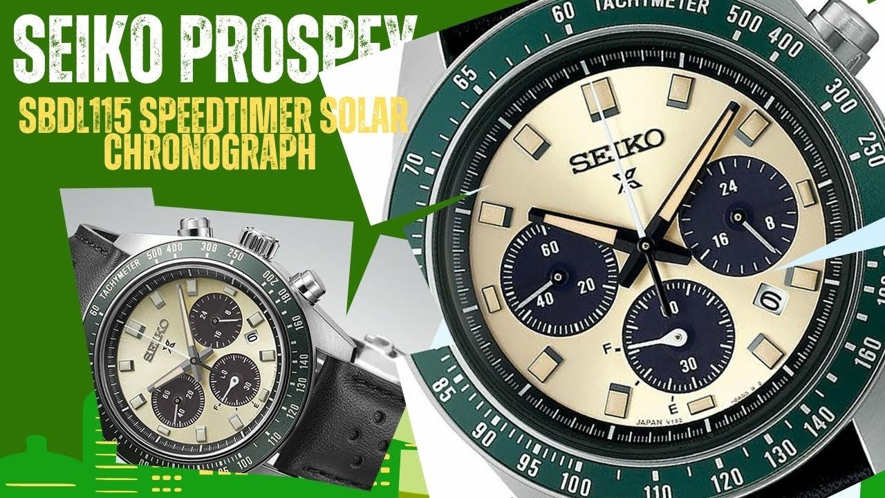 Seiko Prospex SBDL115 SPEEDTIMER Solar Chronograph - YouTube