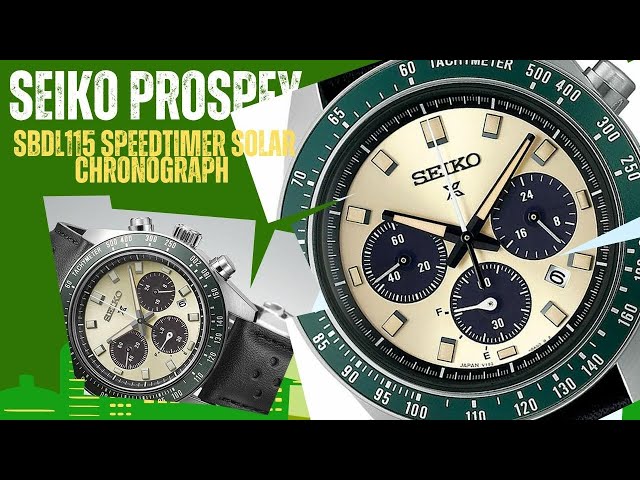 Seiko Prospex SBDL115 SPEEDTIMER Solar Chronograph - YouTube