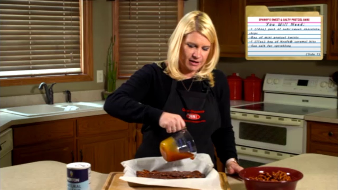 Dessert Recipe Caramel Pretzel Bars Great Groceries YouTube