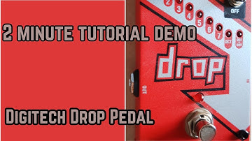 Digitech Drop Effect Pedal Quick Start 2 Minute Tutorial Demo #guitar #bass