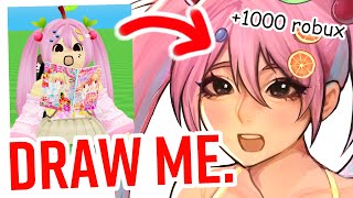 PLAYING ROBLOX DRAW ME, but it gets worse screenshot 3