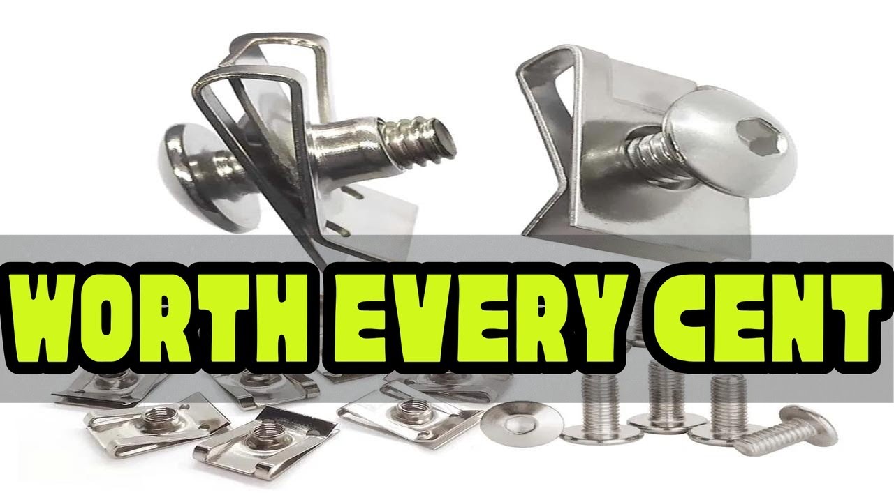 10 sets 304 Stainless Steel U Type Clips Thread M6 M5 M4 5mm 6mm 4mm Reed Nuts and Bolts Screws for