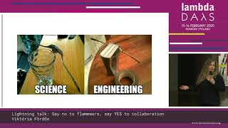 Lightning Talk- Viktória Fördős - Say NO to flamewars, say YES to collaboration -Lambda Days 2020