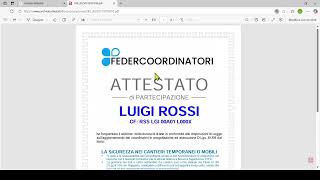 Caricare gli attestati di aggiornamento screenshot 1