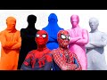 Superheros story  pro spiderman vs mystery color team  dark movie 16  by flife tv