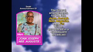 Joan Joseph Nee Auguste Short