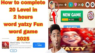 How to complete 20 Level word whazee Fun word puzzler game 2024