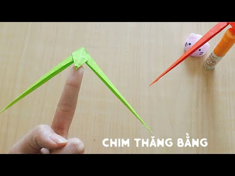Video Hiphip Craft_ Gấp chim giấy cân bằng - youtube