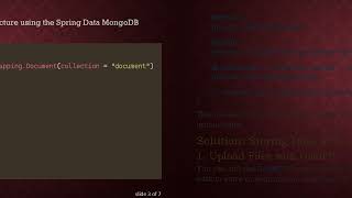 How to Store GridFS Files Information in a Custom Table with Spring Boot and MongoDB Details