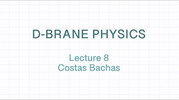 C. Bachas: Lecture VIII