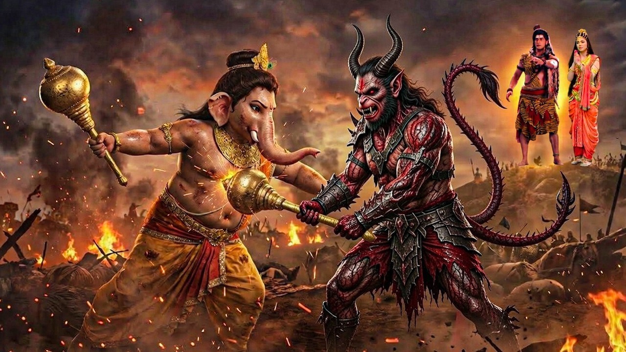 जब गणेश का हुआ वानर रूपी राक्षस से महायुद्ध! | Vighnaharta Ganesha