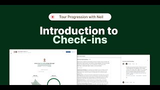 Progression tour: Introduction to Check-ins