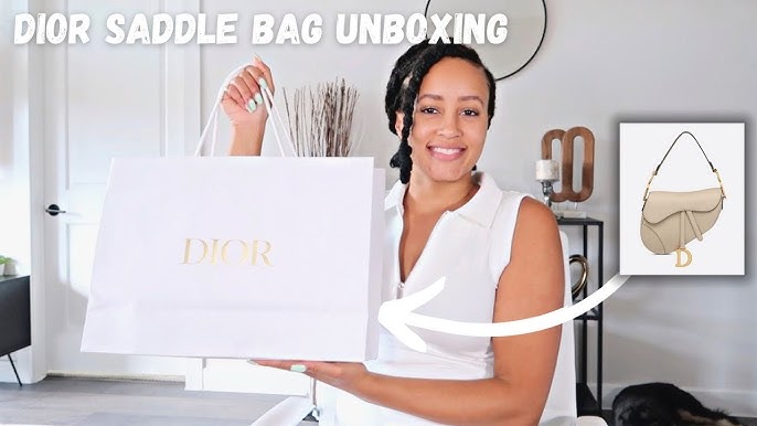 MY FIRST EVER Christian Dior Saddle Bag Unboxing! Oblique Monogram Medium 