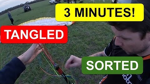 How to Untangle Paraglider Lines (Step by Step)