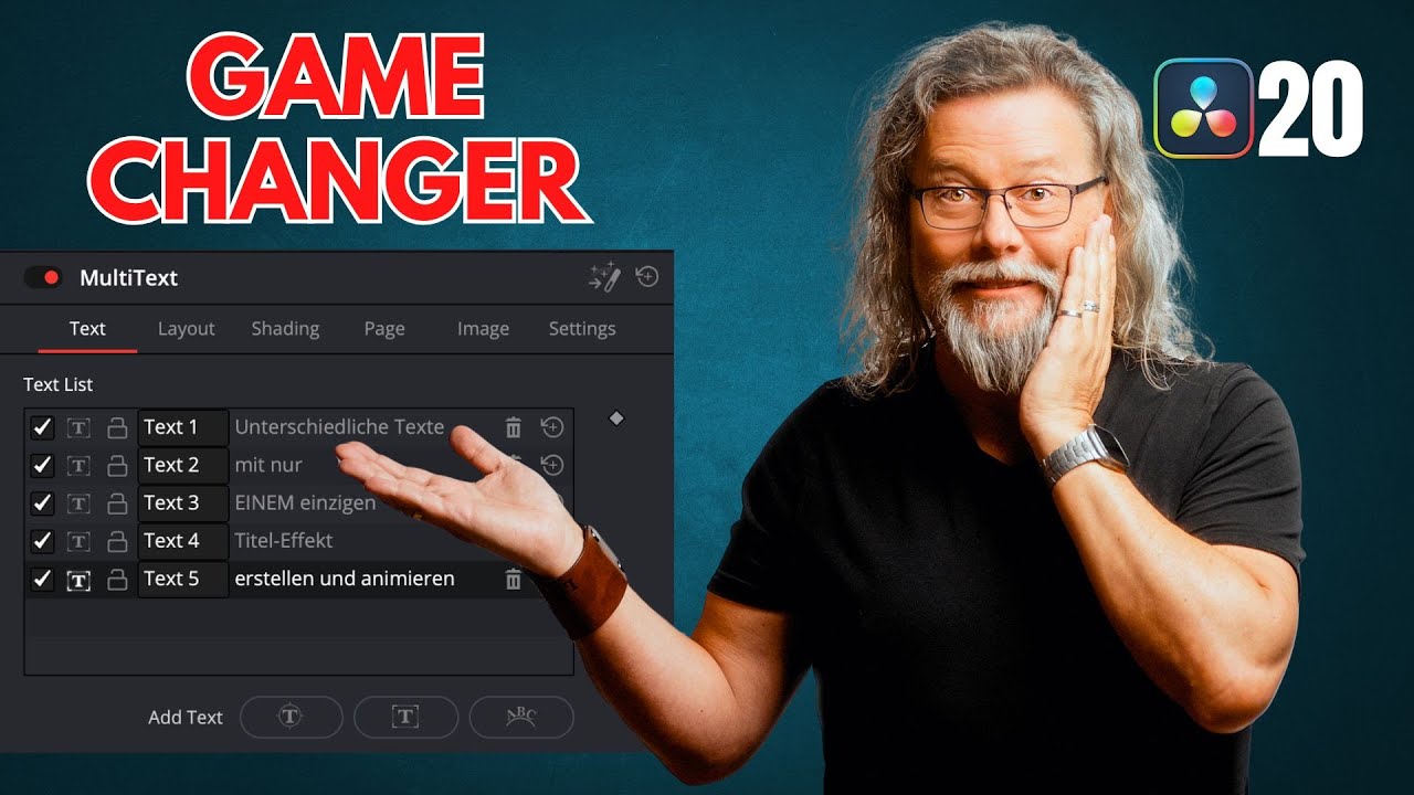 Dieses Text-Tool verändert alles! | Multi Text - DaVinci Resolve 20