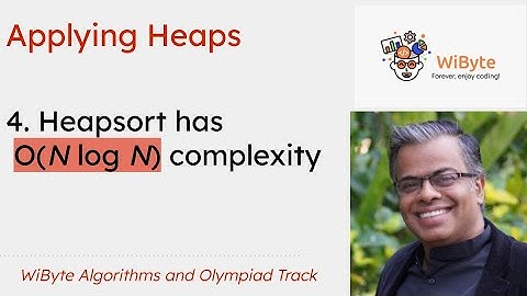 4. Applying Heaps: Complexity of Heapsort is O(N log N)