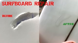 Easiest technique for professional-level surfboard repair! Links to materials in description.