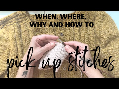 techniques: picking up stitches – Quince & Co.