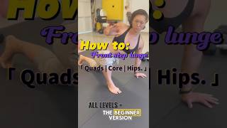 How to: Front step lunge | Hip & Spine Mobility & Core Strength! 💪❤️ VenusFit.com #movementflow