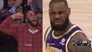 LeBron shocks Lakers crowd after scored 10 straight points in a crunch time