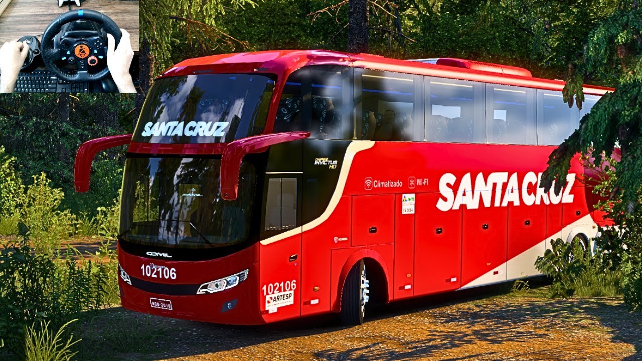 Realistic Bus Driving Through Scenic Roads of Sweden | Bus simulator | Logitech G29 Setup | #ets2