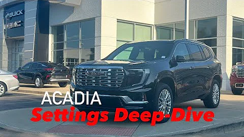 2024 GMC Acadia Settings Menu