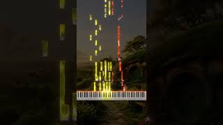 🎹 Concerning Hobbits - The Lord of the Rings ✨ Fantasy Movie Visual Piano ✨ #shorts